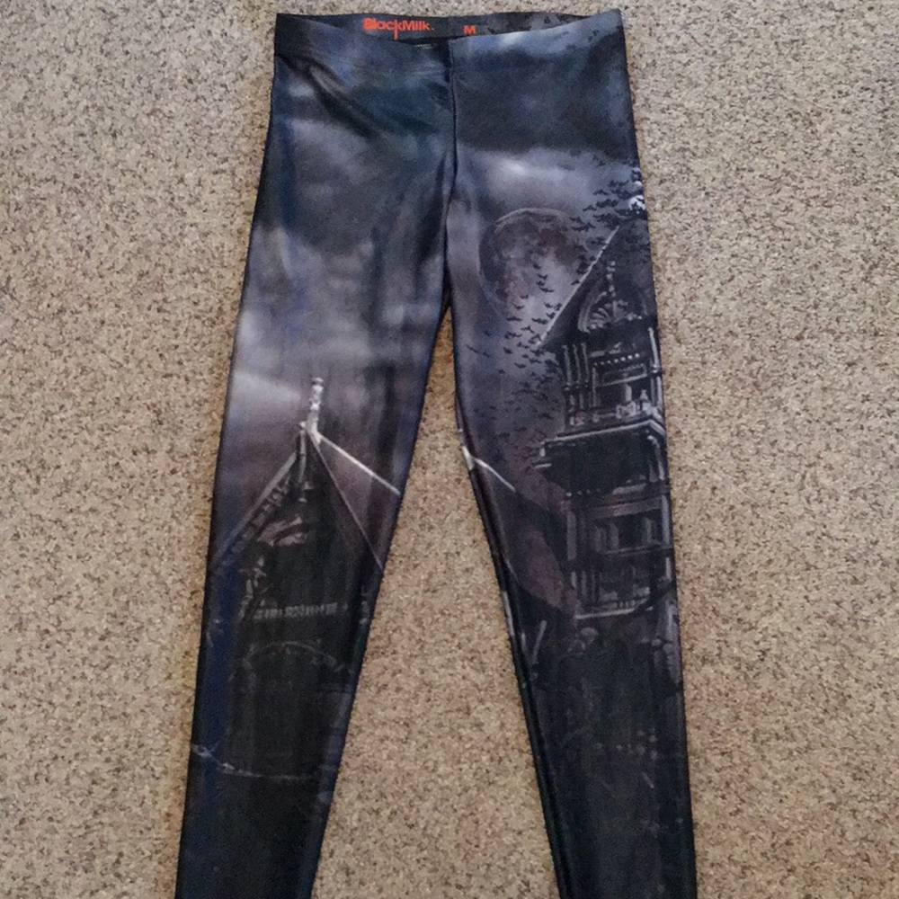 Blackmilk Moon and Mansion Leggings. Size M.